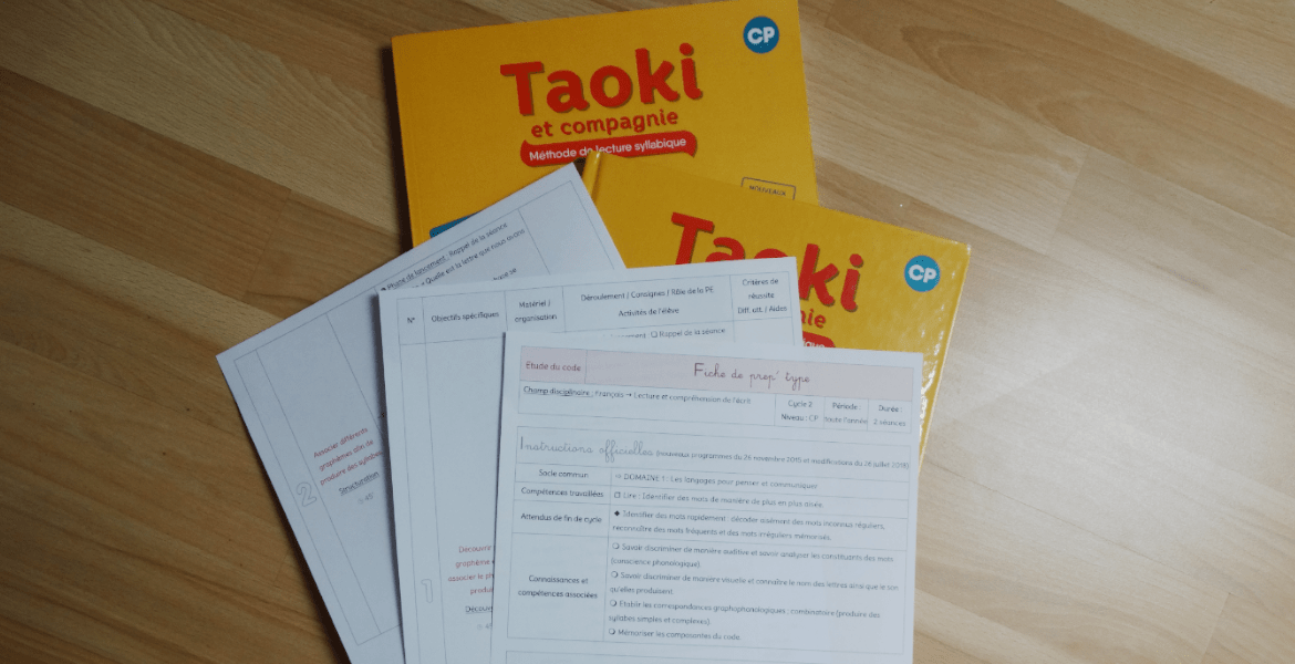 CP • Fiche de prep’ : entrée graphémique avec Taoki – • VIE DE MAITRESSE